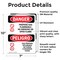Signmission Propane Gas Flammable No Smoking Danger Sign, Vinyl Decal, 7in W x 10in L, 2PK OS-2PACK-DS-D-710-VS-1539 - alternate 3